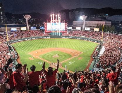 Sajik Baseball Stadium is a “small Busan” filled with passion and energy.