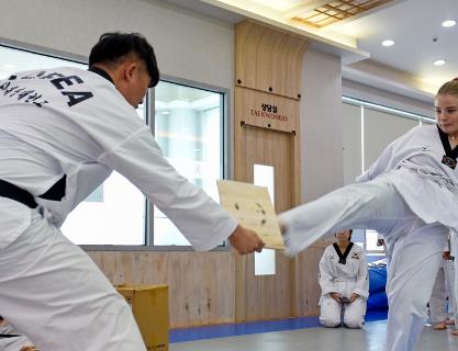 Taekwondo—the spirit of Korea in its stiff uniform called dobok