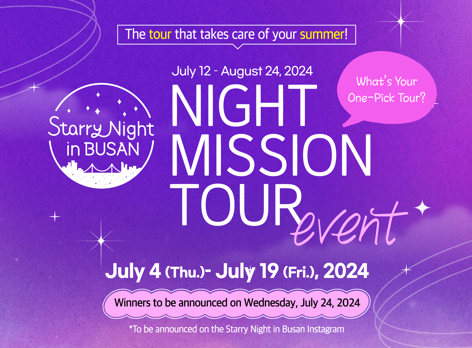 NIGHT MISSION TOUR EVENT!