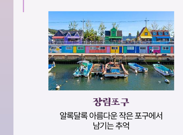 장림포구/알록달록 아름다운 작은 포구에서 남기는 추억