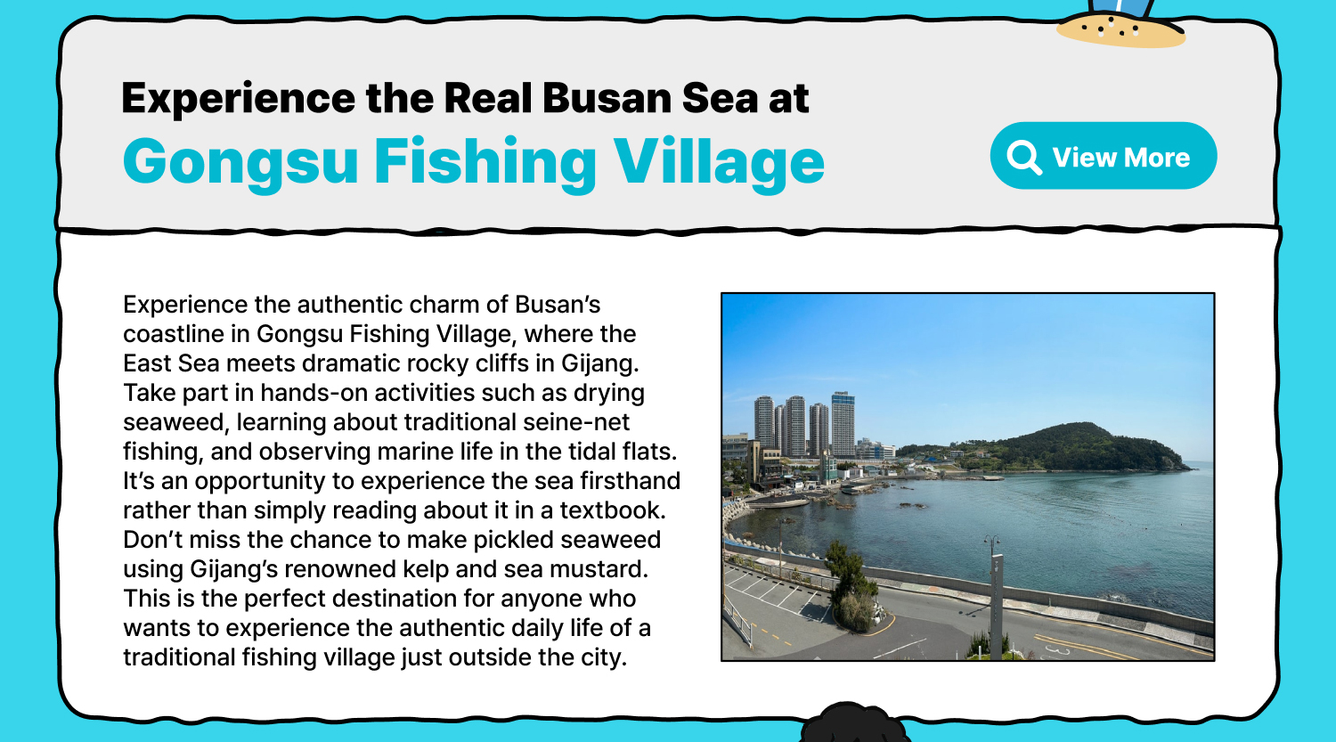 Experience the Real Busan Sea at Gongsu Fishing Village (view More)