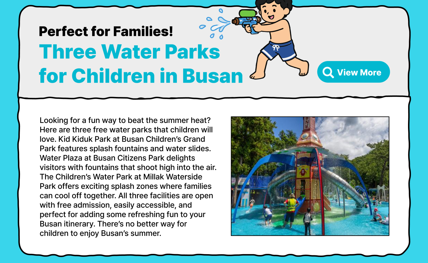 Perfect for Families! Three Water Parks for Children in Busan (view More)