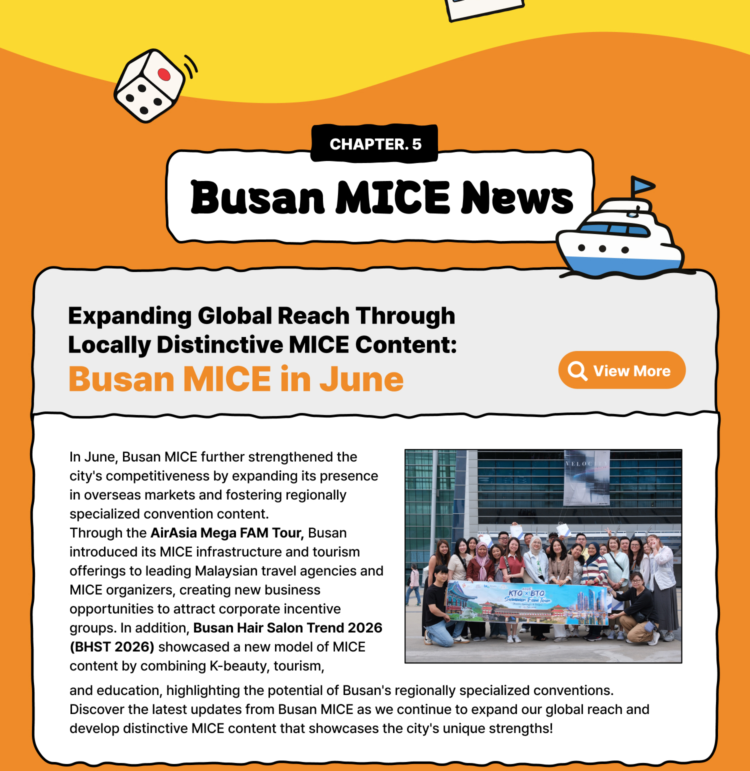 Expanding Global Reach Through Locally Distinctive MICE Content: Busan MICE in June (Learn More)