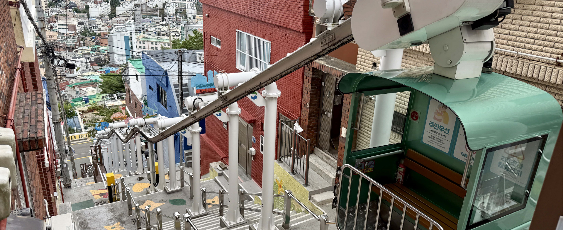 釜山山坡上的散步路線 | 蜿蜒小路的故事與海景咖啡廳